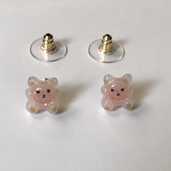 Bear Stud Earrings - Picture 4 of 7